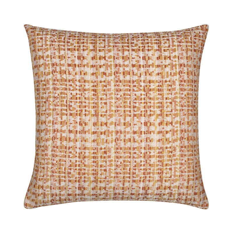 Channel Woven Square Accent Pillow Cover & Insert, Sable, Square 20"