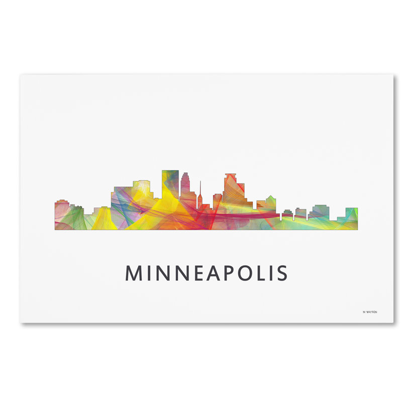 « minneapolis minnesota wb-1 » par marlene watson, impression sur toile tendue, H 16 po x l 24 po x P 2 po