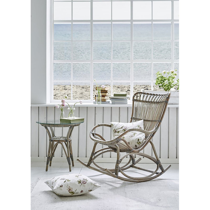 Chaise berçante Lorelei, Gris taupe