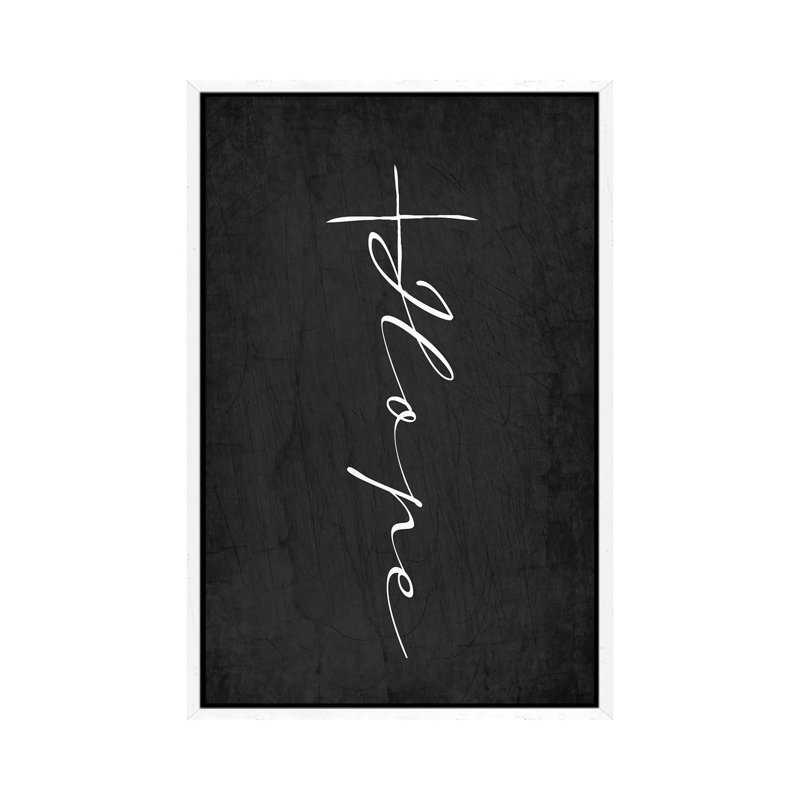 Hope Cross by Kimberly Allen - Print on Canvas, 66.04cm H x 45.72cm W x 3.81cm D, White Framed