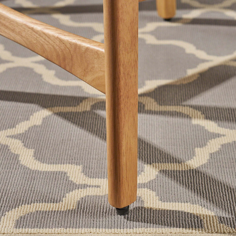 Tabouret de bar de style scandinave - grain de bois naturel, coussin confortable, ensemble de 2