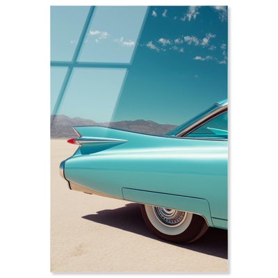 Desert Dream Car II Acrylic Print Retro Glam Decor by Notoriart, Ready to Hang, 24 x 36