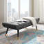 Banc d'appoint argenté en velours touffeté Byron-1660930538