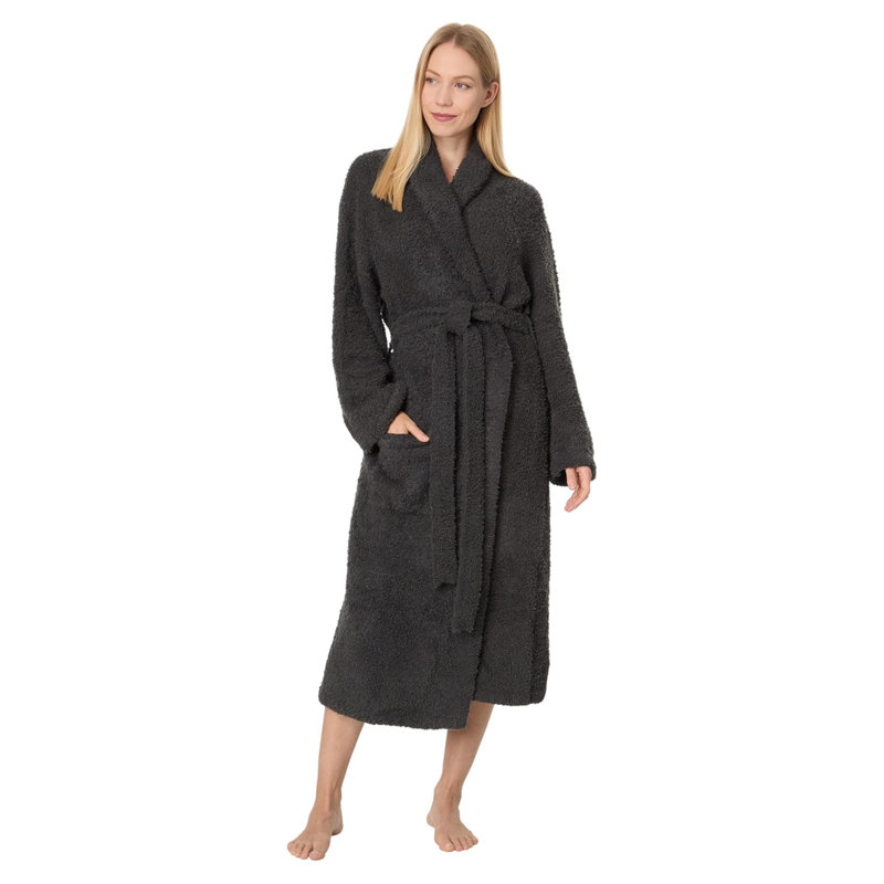  CozyChic Unisex Comfortable Adult Robe, Carbon, Size 2