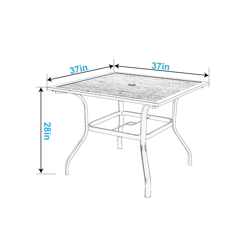 4 - Person Patio Dining Set with