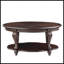 Table basse ovale en bois 42 po-456763634