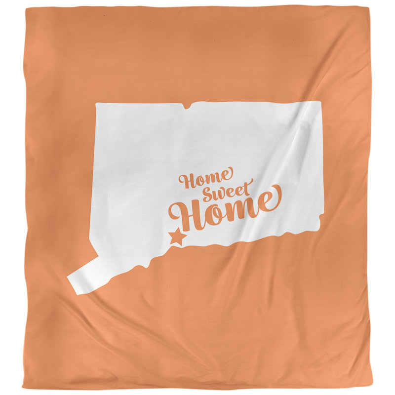 Housse de couette home new refuge, Housse de couette pour très grand lit, Orange, Microfibre