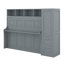 Lit escamotable double avec tiroirs et garde-robe-114350008