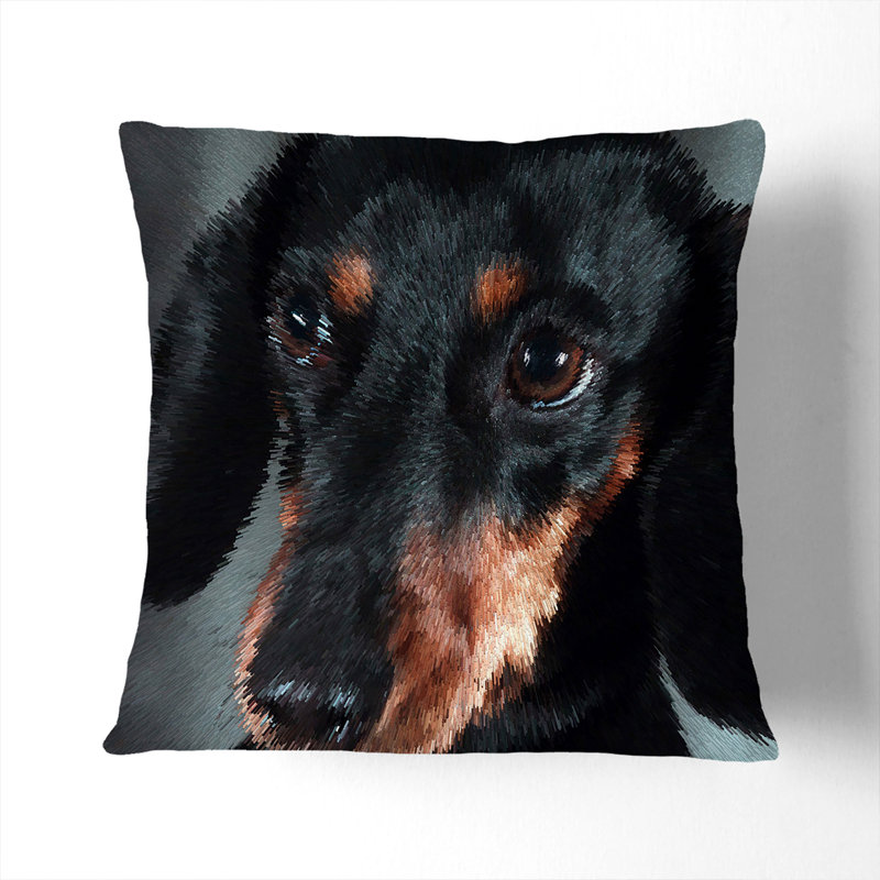 Square Throw Cushion, 40cm H x 40cm W x 15cm D