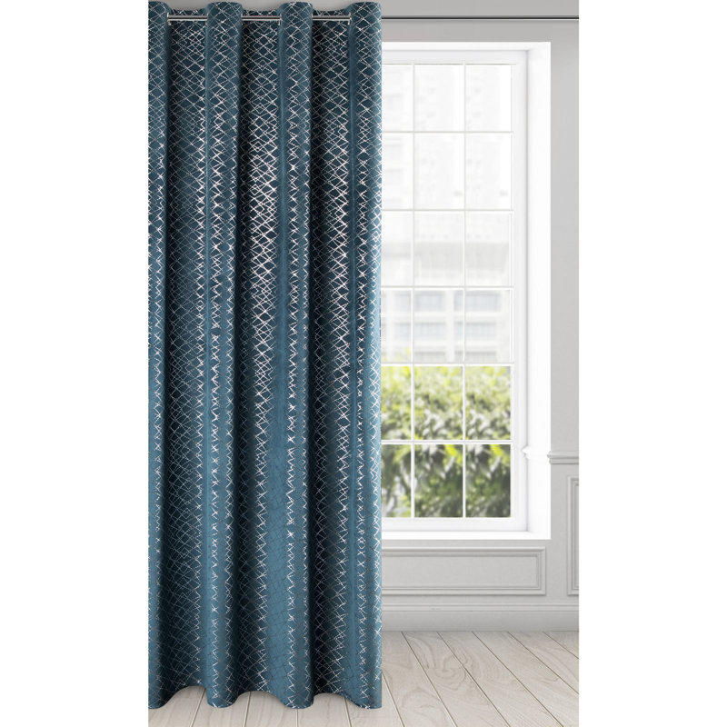 Design 91 Blackout Curtain, Marine