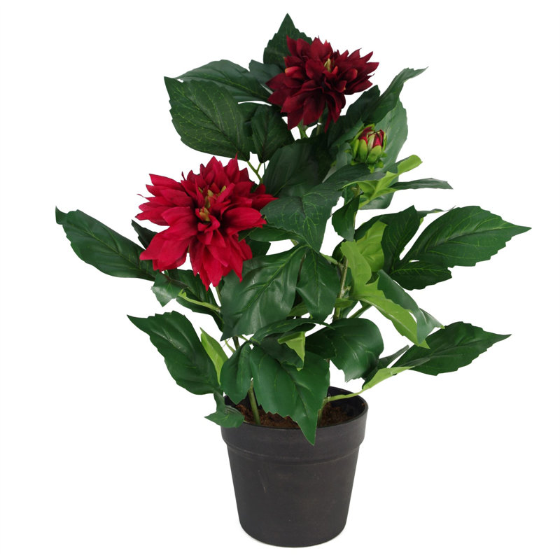 50cm Faux Tree in Pot Liner, Red