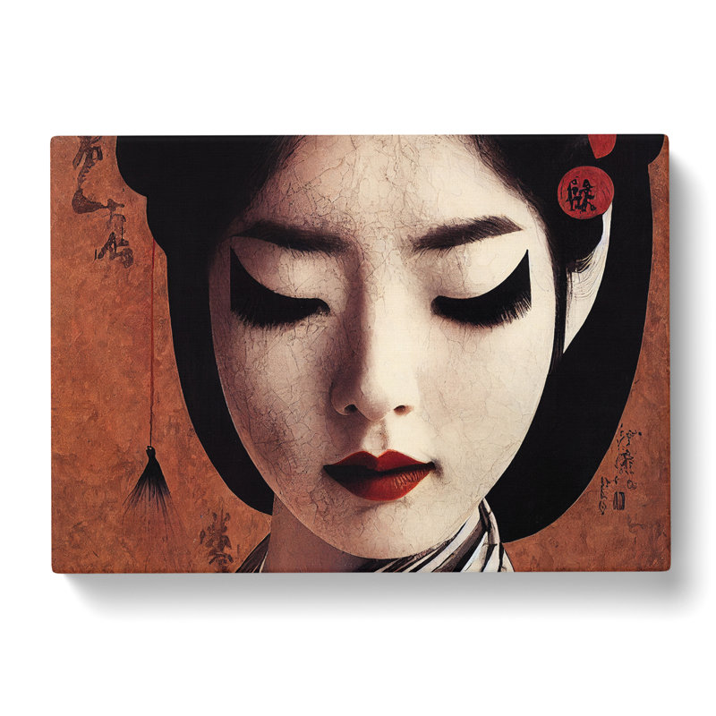 Fanciful Geisha - Wrapped Canvas, 35cm H x 50cm W x 3cm D