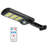 LED Solar Power Dusk to Dawn Battery Operated Outdoor Security Flood Light with Motion Sensor