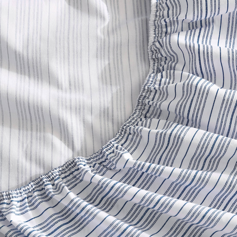 Nautica Percale Cotton Fully Elastic Fitted Sheet, Full/Double Fitted Sheet