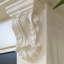 Foyer électrique en bois massif beige