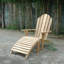 Teak Adirondack Chair with Ottoman
