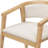 Arden U-Shaped Boucle Upholstered Dining Chairs With Armrest-118945242