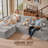 Felton 109'' Upholstered Modular L-Shaped Sectional Sofa Couch Set Boneless Reversible & Spacious for Small Space No Assembly Required-60238333