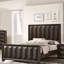 Mobilier de chambre à coucher de style moderne avec tête de lit grand espresso 1pc-360102691