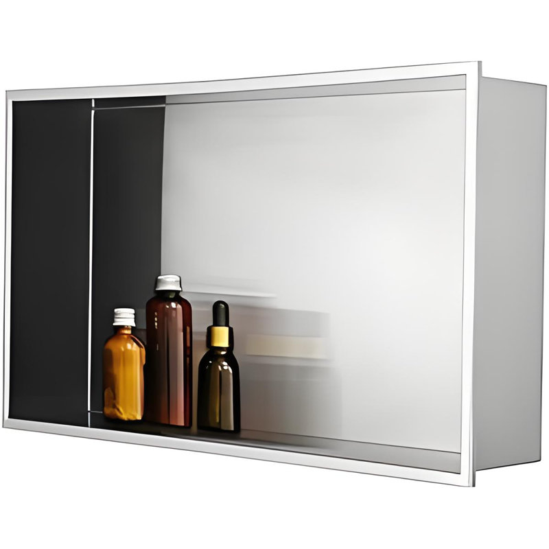  Anman Stainless Steel Shower Niche 24" X 12" Recessed Bathroom Shelf For Shower Storage Embedded Shower Niche Single Layer (64cm X 33.6cm)