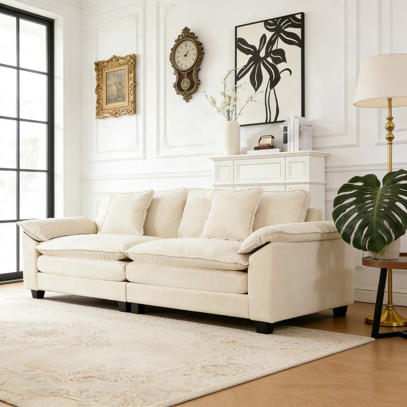 Canapé LoveSea Wider, H 33,1 po x l 81,9 po x P 30,3 po, 2, Beige