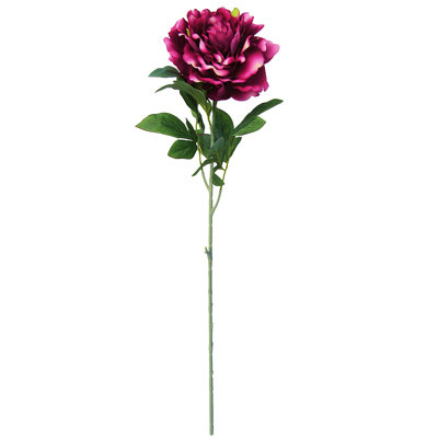 Grande tige de pivoine en velours