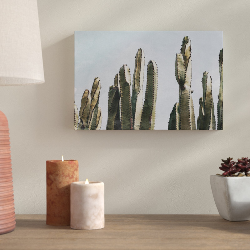 Cactus en sourdine - reproduction de photo sur toile tendue, H 45 po x l 30 po, Toile tendue