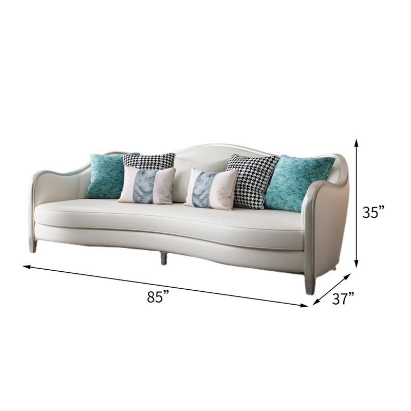 85'' Leather Sofa