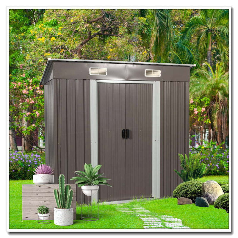 6ft x 4ft Outdoor Metal Storage Shed