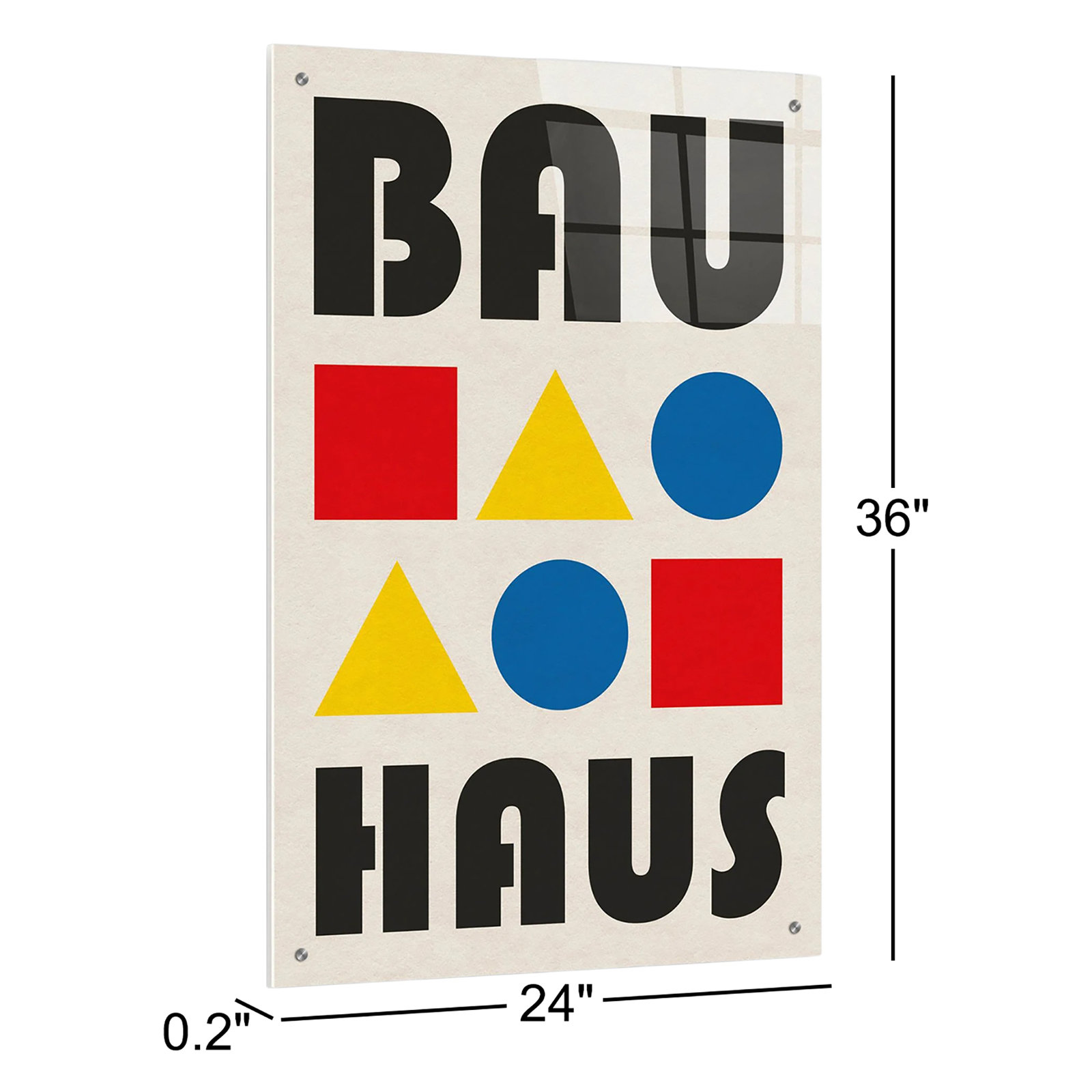Bauhaus 2 by Gary Williams, 36" H x 24" W x 0.2" D