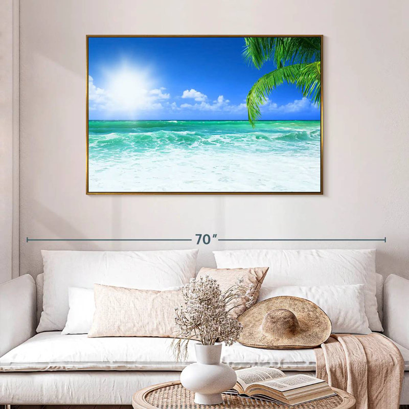 Ayrihanna Daydream, 46 po x 31 po, Cadre flottant doré