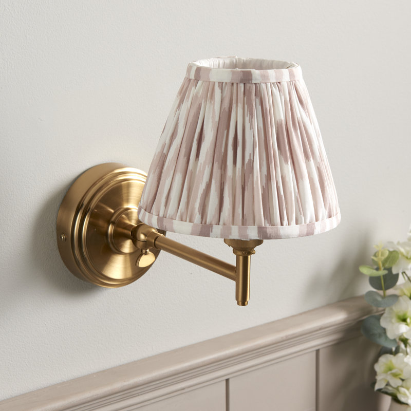Step Fold Armed Sconce, Beige