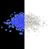 500-Count Glow-in-the-Dark Pebbles - Decorative Glowing Rocks for Flower Beds and Walkways