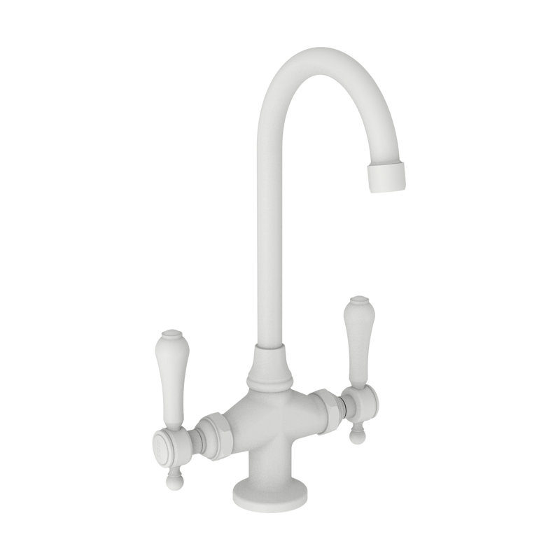 Chesterfield Bar Faucet, Matte White