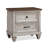 Mirabeau 2 - Drawer Solid Wood Nightstand in Creme