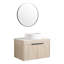 Meuble-lavabo moderne 30 po avec lavabo en céramique et fixation murale