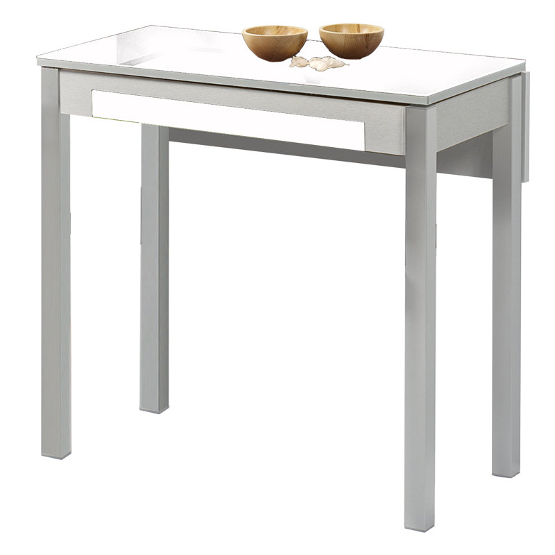 Canis Rectangular Dining Table, 74cm H x 60cm W x 80cm L, White