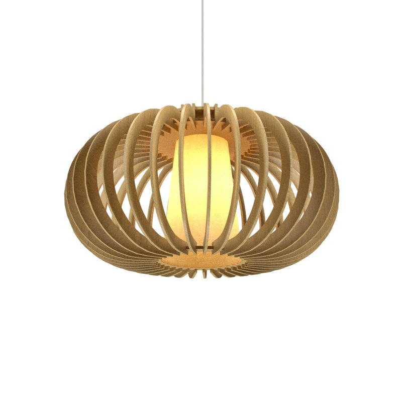 Stecche Di Legno 1 - Light Pendant, Organic Gold, 9.84" H x 18.9" W x 18.9" D