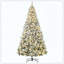Décoration de Noël artificielle pour Noël avec 1868 branches floquées par la neige, 600 lumières à DEL blanc chaud, ouverture automatique-641716