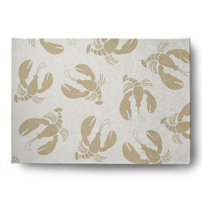 Tapis intérieur / extérieur tressé à motif animal Parrella