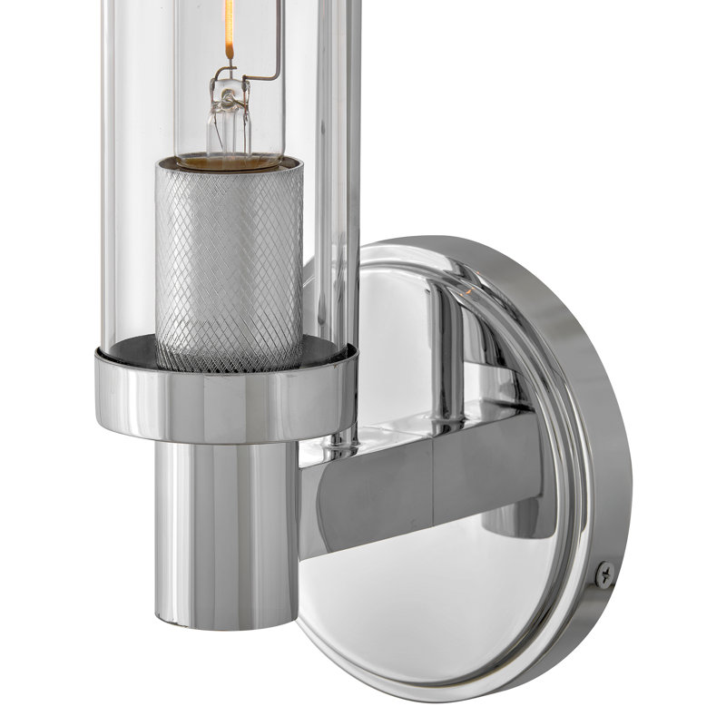Hinkley Vaughn Medium Single Light Sconce, Chrome