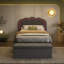 Ensemble de chambre avec lit plateforme et banc rembourré et illuminé (ensemble de 3)-1778685774
