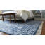 Blue Hand-Knotted Wool Bamboo Silk Framed Floral Garden Geometric Modern Contemporary Carpet Rug-765306588