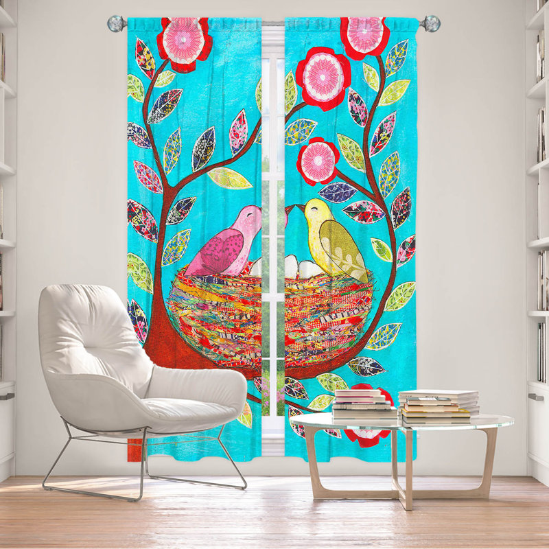 Ensemble de rideaux en polyester 2 pièces Baar, L 20 po x L 82 po