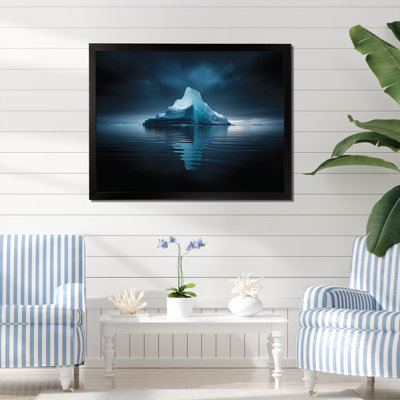 " Blue Black Iceberg Frozen Embrace "