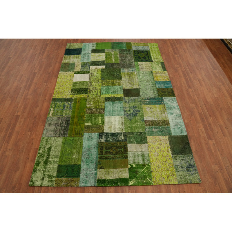 Tapis en laine patiné 7 x 10
