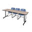 Table de formation en T Nick Nick, 2 chaises empilables Zeng-32817742-32817745