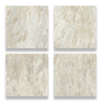Carreaux de plancher et de mur en porcelaine italienne 24 po x 24 po x 9 mm Italian Quarzia - (4 pièces, 16 pieds carrés)
