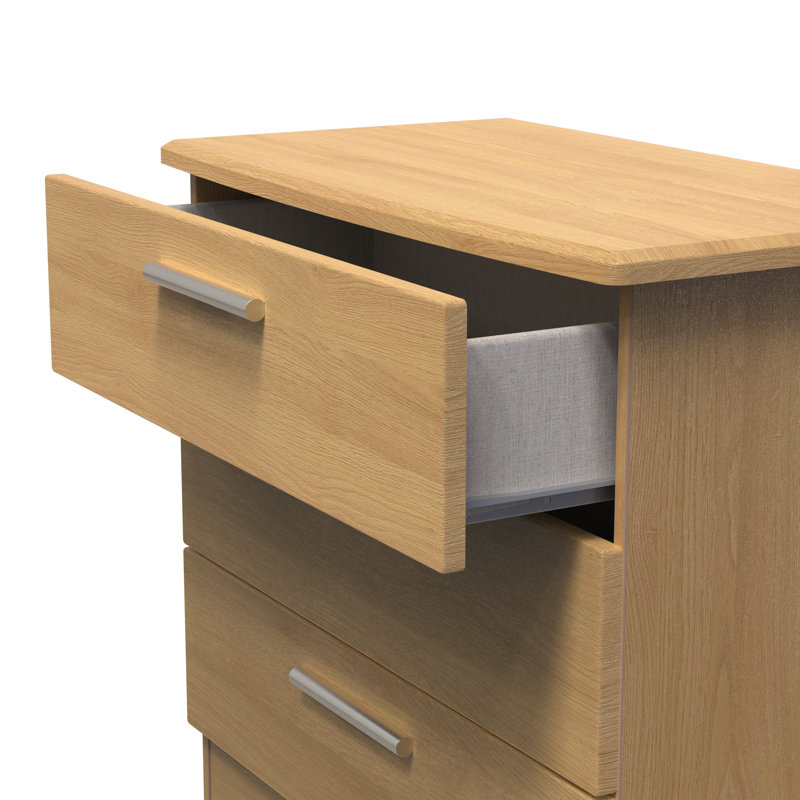 Borgeson 77cm W 3 - Drawer Chest of Drawers, Modern Oak