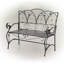 Banc de jardin en métal Ridenour Sunleaves